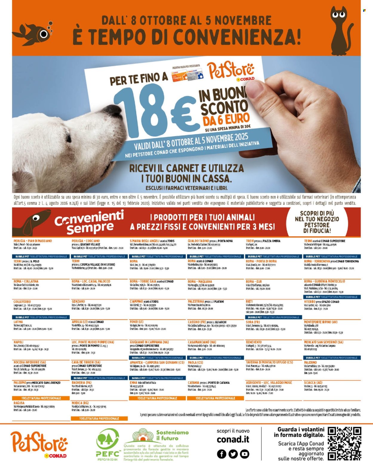 Volantino Pet Store Conad - 8/10/2025 - 5/11/2025. Pagina 8