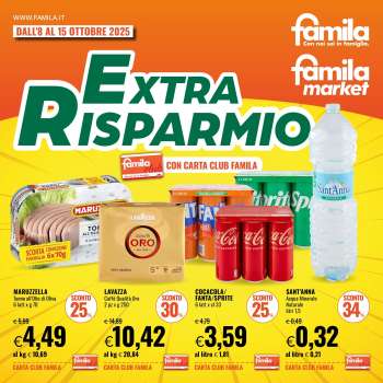 Volantino Famila - 8/10/2025 - 15/10/2025.
