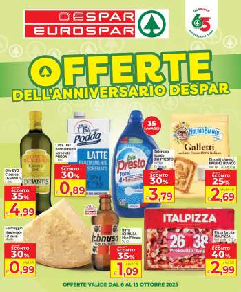 Volantino Eurospar - 6/10/2025 - 15/10/2025.