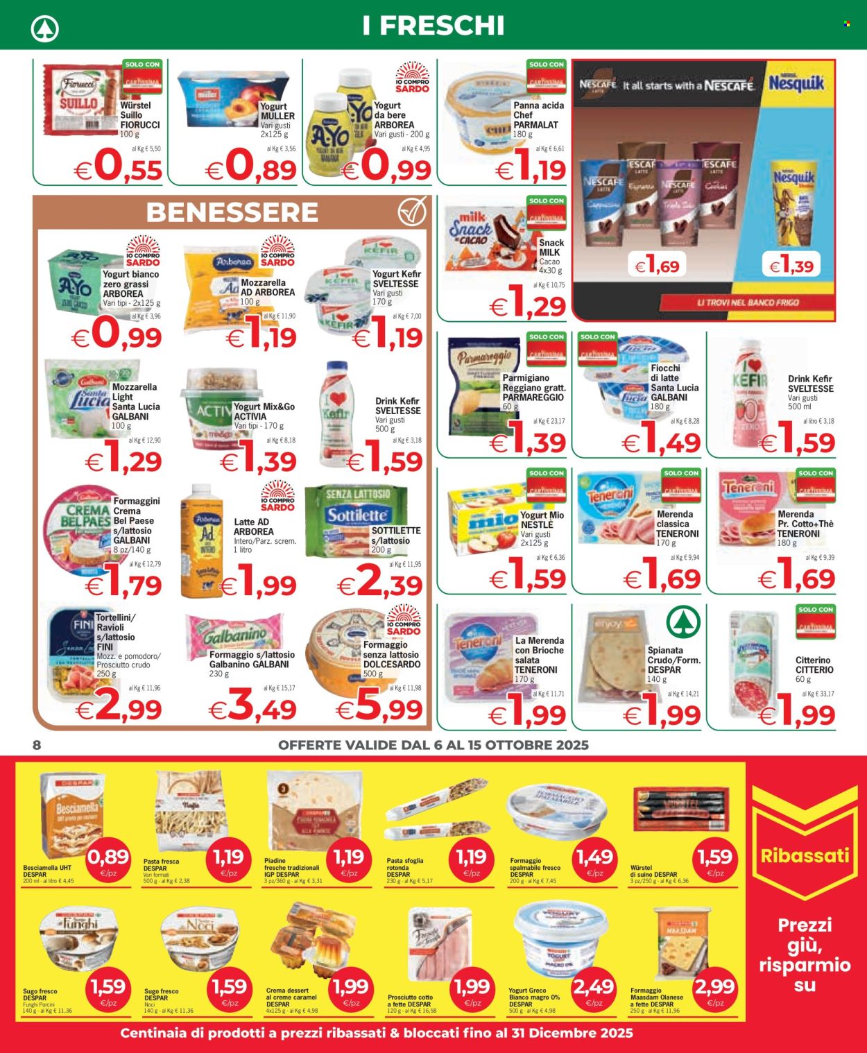 Volantino Eurospar - 6/10/2025 - 15/10/2025. Pagina 8