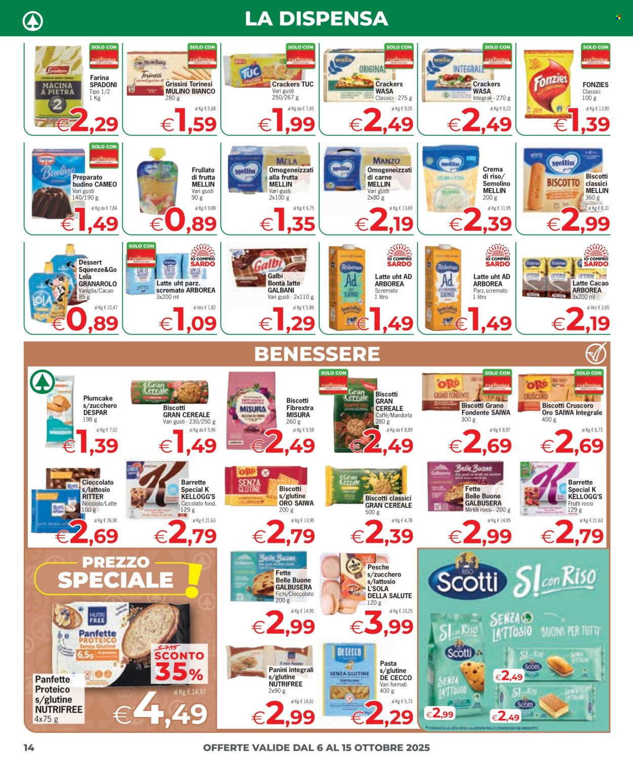 Volantino Eurospar - 6/10/2025 - 15/10/2025. Pagina 14