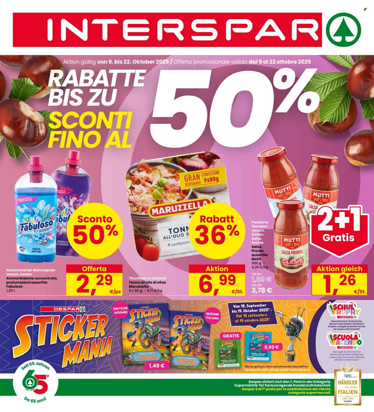 Volantino Interspar - 9/10/2025 - 22/10/2025. Pagina 1