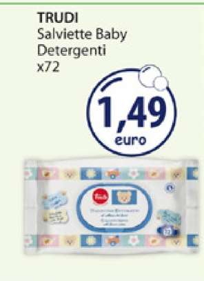 TRUDI Salviette Baby Detergenti x72