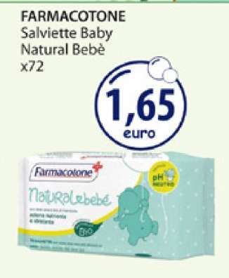 FARMACOTONE Salviette Baby Natural Bebè x72