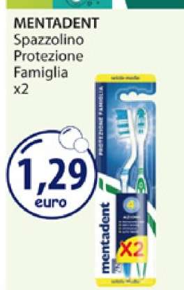 MENTADENT Spazzolino Protezione Famiglia x2