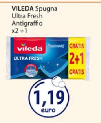 VILEDA Spugna Ultra Fresh Antigraffio x2 +1