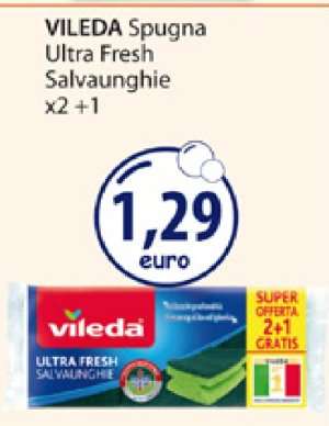VILEDA Spugna Ultra Fresh Salvaughie x2 +1