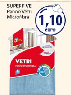 SUPERFIVE Panno Vetri Microfibra