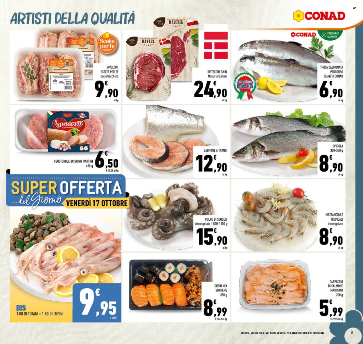 Volantino Conad - 8/10/2025 - 19/10/2025. Pagina 9