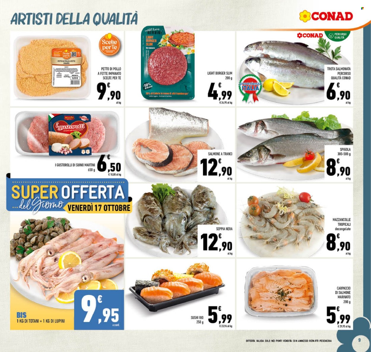 Volantino Conad - 8/10/2025 - 19/10/2025. Pagina 9
