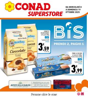 Volantino Conad Superstore - 8/10/2025 - 19/10/2025.