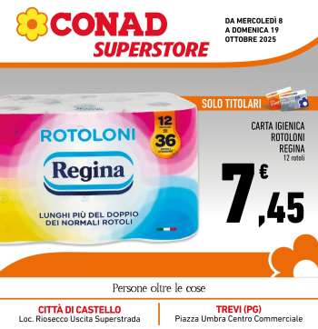 Volantino Conad Superstore - 8/10/2025 - 19/10/2025.