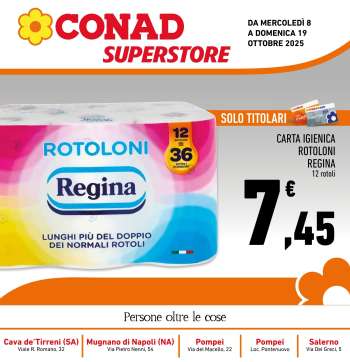 Volantino Conad Superstore - 8/10/2025 - 19/10/2025.
