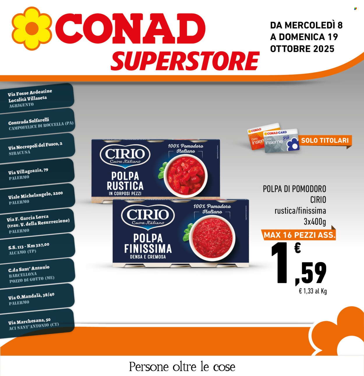 Volantino Conad Superstore - 8/10/2025 - 19/10/2025. Pagina 1