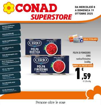 Volantino Conad Superstore - 8/10/2025 - 19/10/2025.