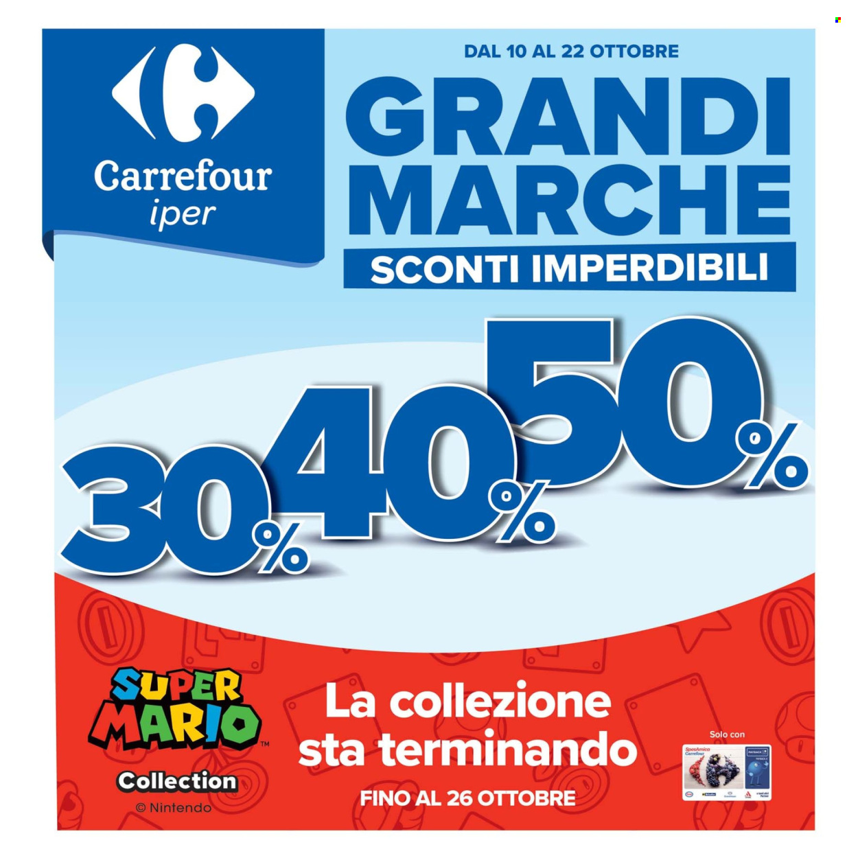 Volantino Carrefour - 10/10/2025 - 22/10/2025. Pagina 1