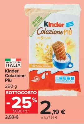 KINDER COLAZIONE PIÙ