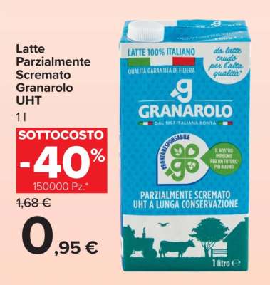Latte Parzialmente Scremato Granarolo UHT