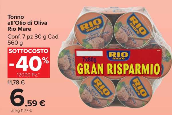 Tonno all’Olio di Oliva Rio Mare