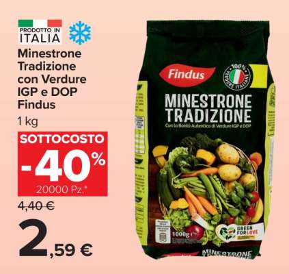Minestrone Tradizione con Verdure IGP e DOP Findus
