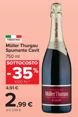 Müller Thurgau Spumante Cavit