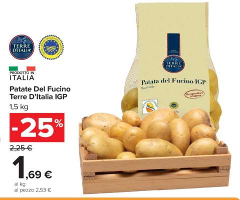Patate Del Fucino Terre D’Italia IGP