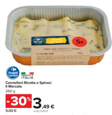 Cannelloni Ricotta e Spinaci Il Mercato