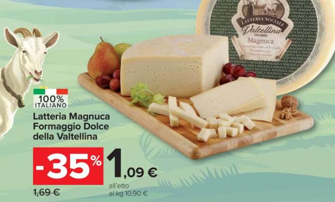 Latteria Magnuca Formaggio Dolce della Valtellina