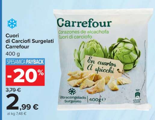 Cuori di Carciofi Surgelati Carrefour