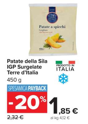 Patate della Sila IGP Surgelate Terre d’Italia