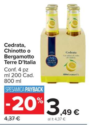 Cedrata, Chinotto o Bergamotto Terre D’Italia