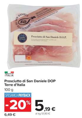 Prosciutto di San Daniele DOP Terre d'Italia