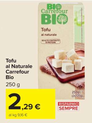 Tofu al Naturale Carrefour Bio