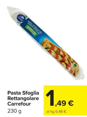Pasta Sfoglia Rettangolare Carrefour