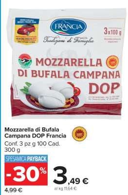 MOZZARELLA DI BUFALA CAMPANA DOP FRANCIA