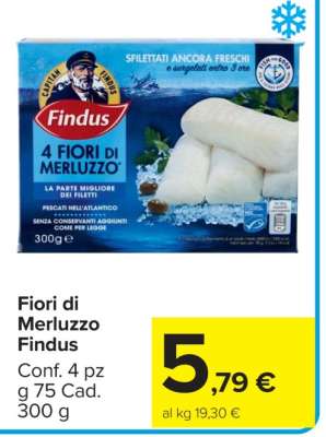 FIORI DI MERLUZZO FINDUS