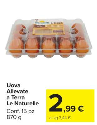 Uova Allevate a Terra Le Naturelle