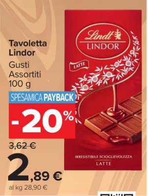 Tavoletta Lindor