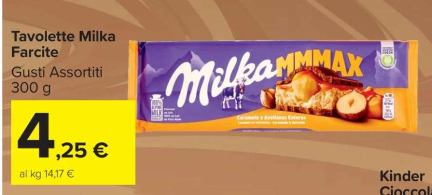 Tavolette Milka Farcite