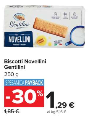 BISCOTTI NOVELLINI GENTILINI