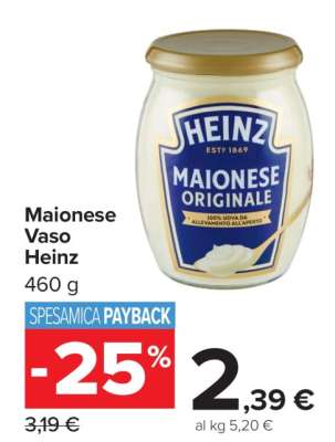 Maionese Vaso Heinz