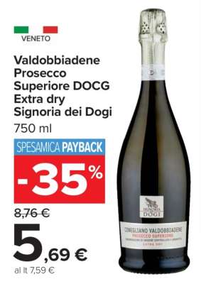 Valdobbiadene Prosecco Superiore DOCG Extra dry Signoria dei Dogi
