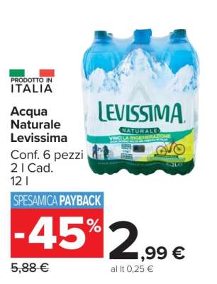 Acqua Naturale Levissima