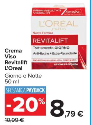 Crema Viso Revitalift L'Oreal