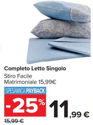 COMPLETO LETTO SINGOLO
