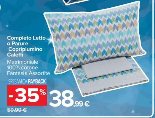 Completo Letto o Parure Copripiumino Caleffi