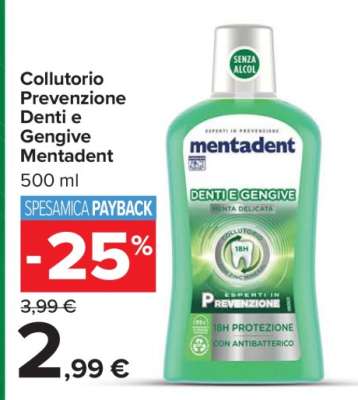 Collutorio Prevenzione Denti e Gengive Mentadent