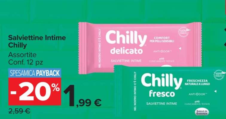 Salviettine Intime Chilly