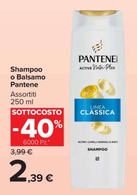 Pantene Shampoo o Balsamo