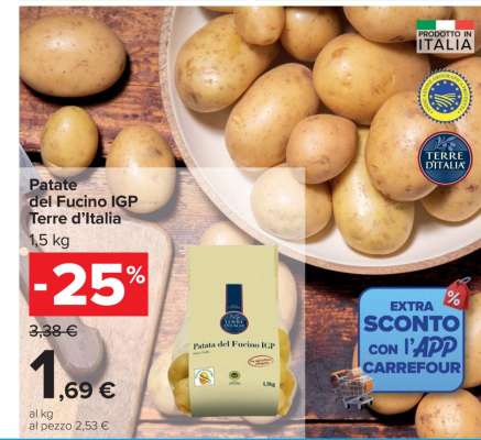 Patate del Fucino IGP Terre d’Italia